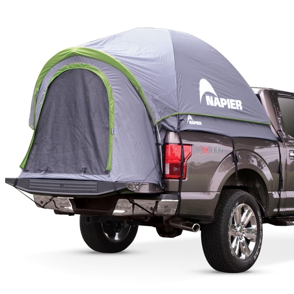 2 Person Truck Bed Tent by Backroadz, Waterproof Coated for Full Size Regular Long Beds, Spacious Camping Shelter, Durable Design, Grey