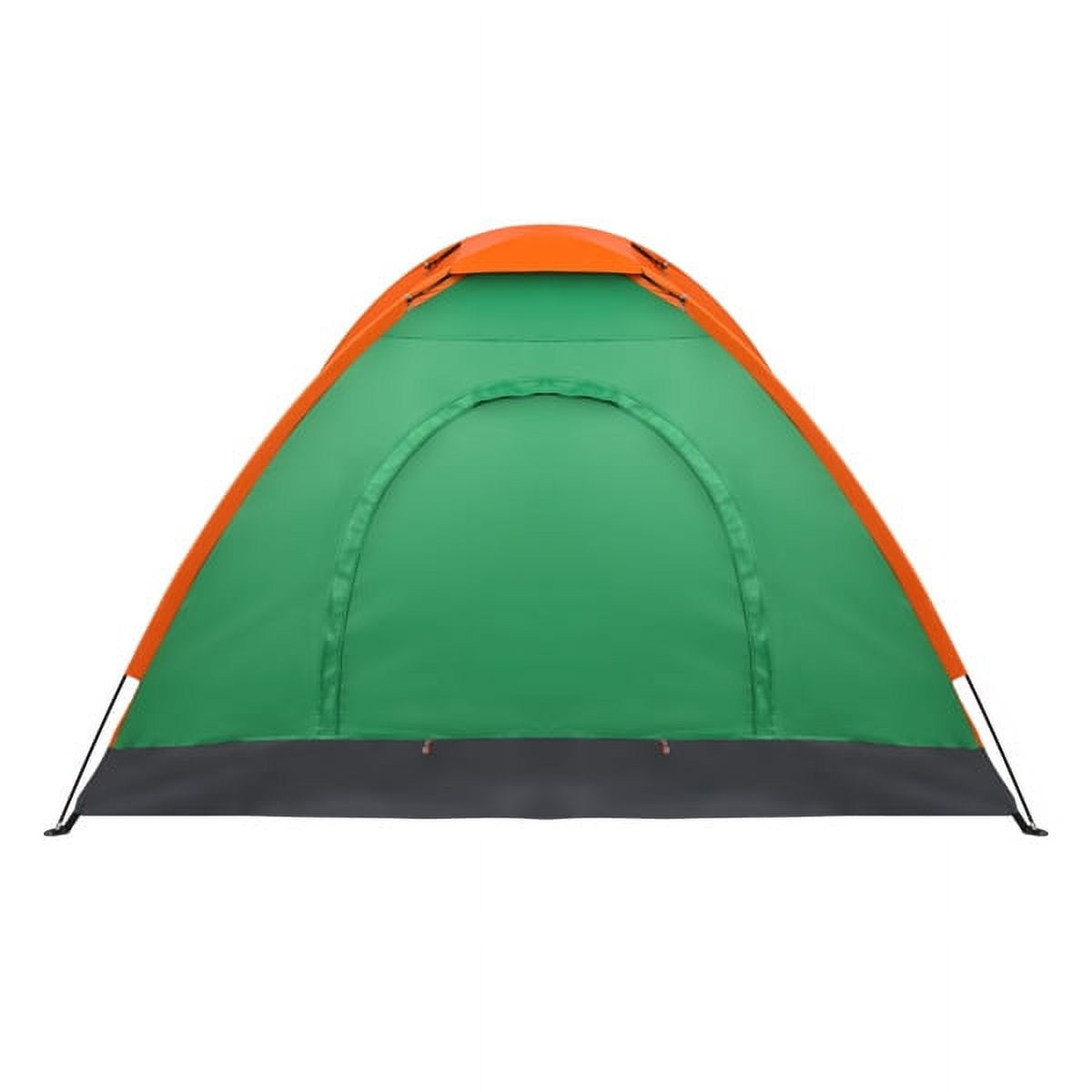 2-Person Waterproof Camping Dome Tent for Outdoor Hiking Survival Orange & Green