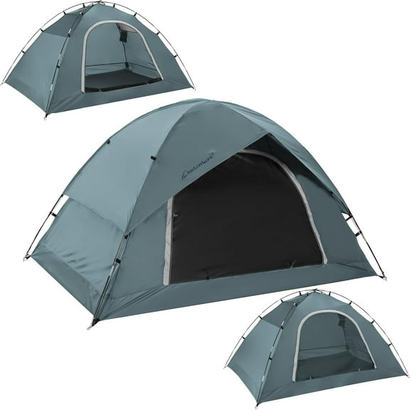 2-Person Waterproof Camping Tent  Easy-Setup Dome for Backpacking, 3-Season Use