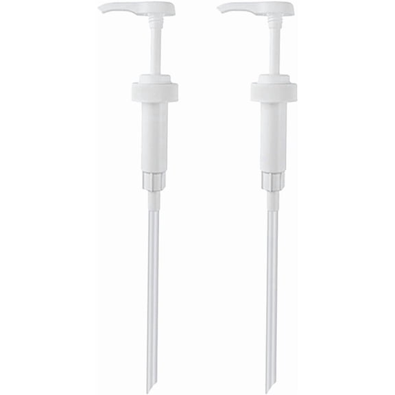 2-Piece 15cc Measured Dispensing Pump Heads, Replacement Parts for Syrup, Lotion, and Soap Refill Containers, for Bathroom and Personal Care