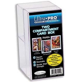 Ultra PRO: Card Box - Two Compartment (Clear)