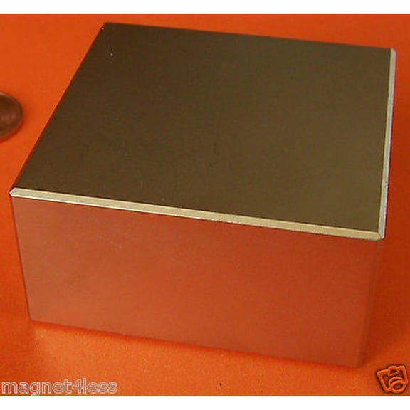 2 Piece 2 X 2 X 1 Rare Earth Neodymium Block Magnet Grade N42