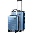 thumbnail image 1 of 2-Piece 20/24 Inch Luggage Set without Front Laptop Pocket, ABS+PC Lightweight Hardshell Suitcase with TSA Lock & Spinner Silent Wheels, Ice Blue, 1 of 9