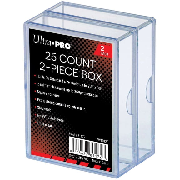 Card Supplies 25 Count 2-Piece Box Storage Box