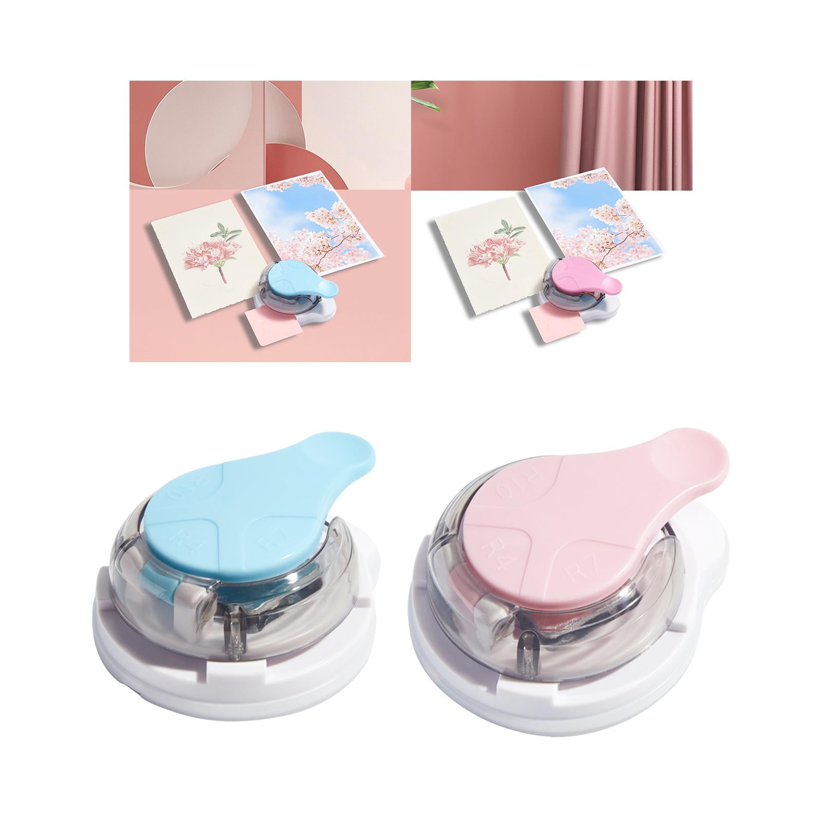 2 Piece 3 Paper Corner Rounder Punch Cutter DIY Projects Photo Hole Puncher