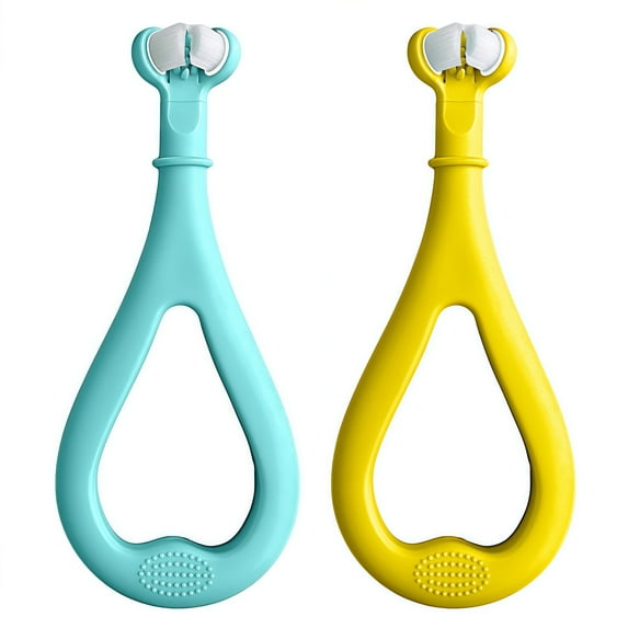 Baby Toothbrush for 1-5 Years, Infant & Toddler Oral Care, Adjustable Safety Shield, Gentle on Sensitive Gums, Cleans All Sides at Once