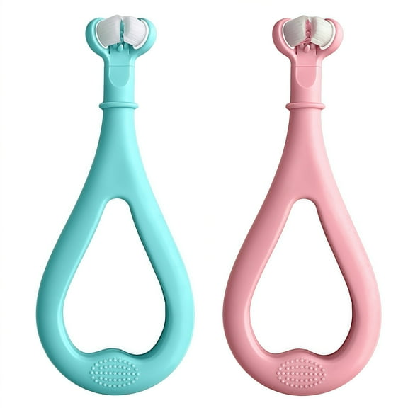 Baby Toothbrush for 1-5 Years, Infant & Toddler Oral Care, Adjustable Safety Shield, Gentle on Sensitive Gums, Cleans All Sides at Once