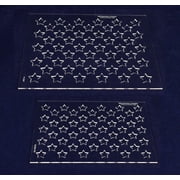 2 Piece 50 Star Field Set -9"H X 11.5L"& 7.25"H x 10.25"L 1/8" Acrylic- Painting /Crafts/Templates