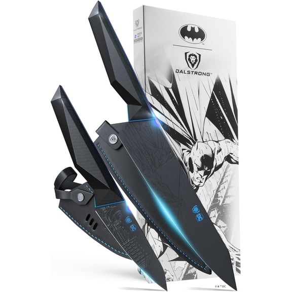 2 Piece 8" Chef Knife 3.75" Paring Knife High Carbon 7Cr17MoV Steel Black Titanium Kitchen Knife G10 Handle with Sheath