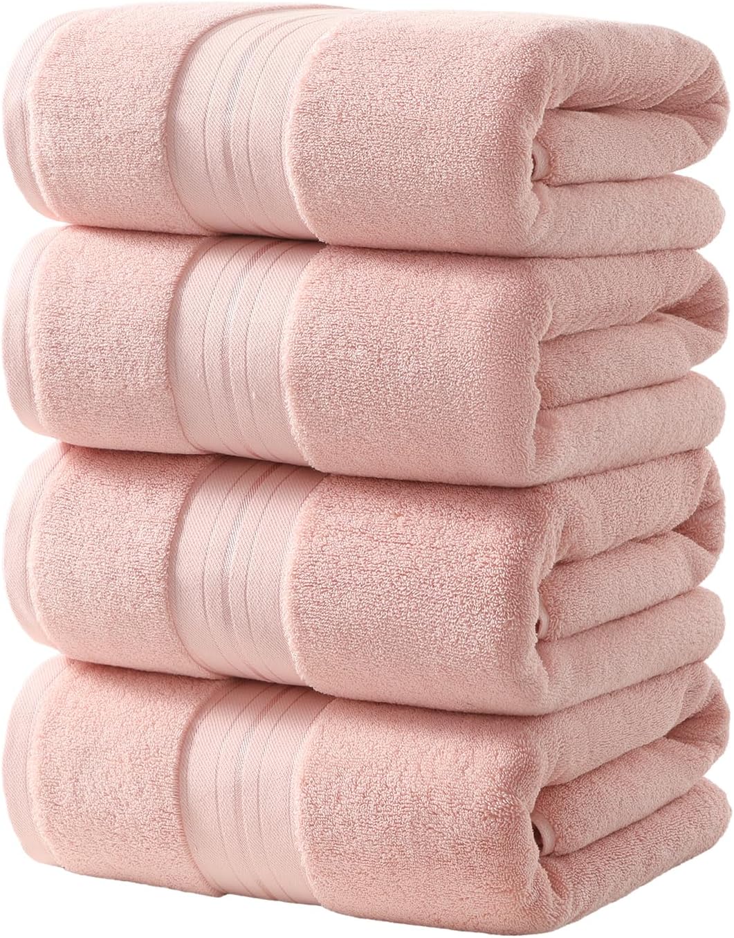 2-Piece 800GSM Oversized Cotton Bath Towels, 35x70in, Quick Dry, Ultra Soft, Super Absorbent, Grey