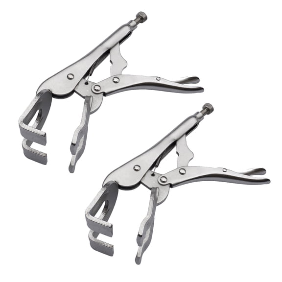 2-Piece 9-Inch U-Shaped Jaw Welding Clamp, Heavy Duty Metal Welding Pliers with Quick-Release Mechanism, Adjustable Clamping, Perfect for DIY and Professional Use