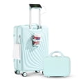 2-Piece Lightweight Carry-on Luggage Set, ABS/PC Hard Shell, 360 ...