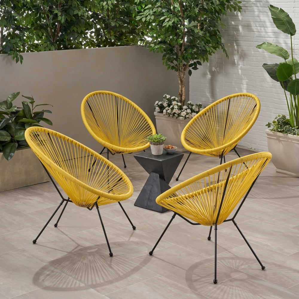 2-Piece Acapulco Chairs Set, Rattan Outdoor Furniture Set, All