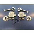 thumbnail image 1 of 2-Piece Antique Finish Cabinet Door Lock Set with Keys, 1 of 4