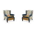 thumbnail image 1 of 2 Piece Anya Armchair Set Floral & Leopard, 1 of 11