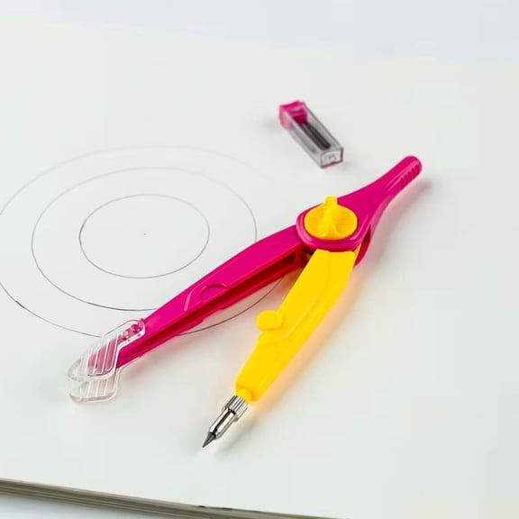 2-Piece Automatic Pen Compass Set for Geometry Art Drafting