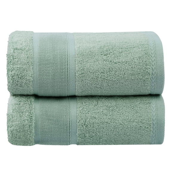 2 Piece Bamboo Bath Towels, Soft Luxury Bath Towel Set for Bathroom(27"x55")