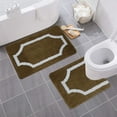 thumbnail image 1 of 2 Piece Bathroom Rug Set Bath Rug, Contour Mat., 1 of 3