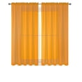 thumbnail image 1 of 2 Piece Beautiful Sheer Window Elegance Curtains/drape/panels/treatment 60 (Orange), 1 of 1