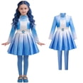thumbnail image 1 of 2-Piece Blue Halloween Costumes Rise of Red Cosplay, Dress and Pants Outfit, Dress-Up Apparel for Anime Themed Party Events, 1 of 8