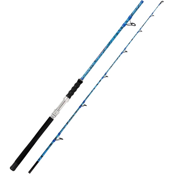 2-Piece Boat Conventional Fishing Rod Portable Spinning/Casting Rod Carbon Fishing Pole