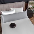 thumbnail image 1 of 2 Piece Body Pillowcase Solid Silver Body Pillowcase Size 20X65, 100% Egyptian Cotton, 800 Thread Count, Decorative Pillowcases Set, 1 of 5