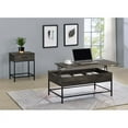 thumbnail image 1 of 2 Piece Brown MDF Lift Top Coffee and End Table Set, 1 of 5