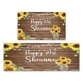thumbnail image 1 of 2 Piece Brown Wood Sunflower Flowers Rug Kitchen Rug Set, Decor Kitchen Rugs, Absorbent Non-Slip Washable Floor Mats, Home Indoor Runner Rugs 17"x47"+17"x30", 1 of 7