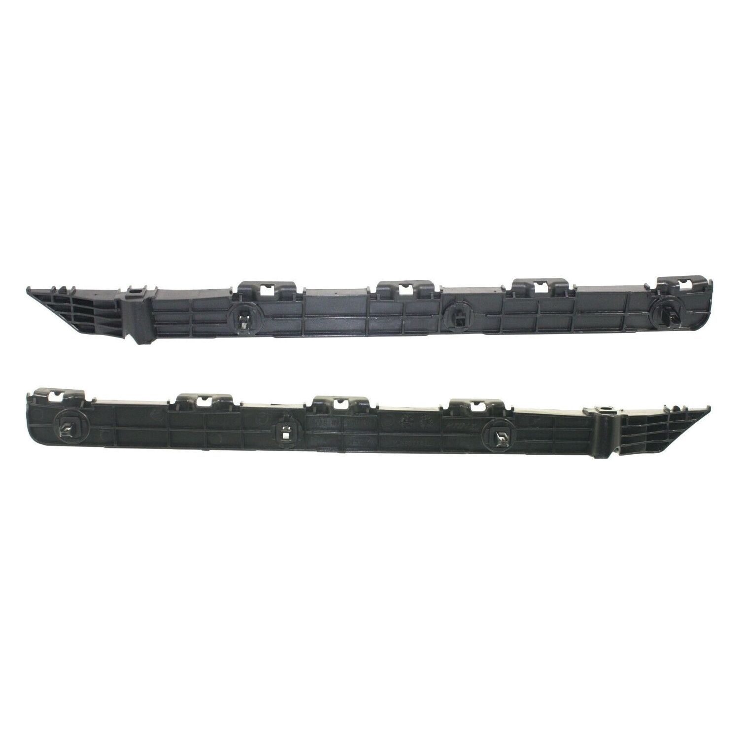 2-Piece Bumper Retainer Bracket Set - Rear Left and Right Plastic