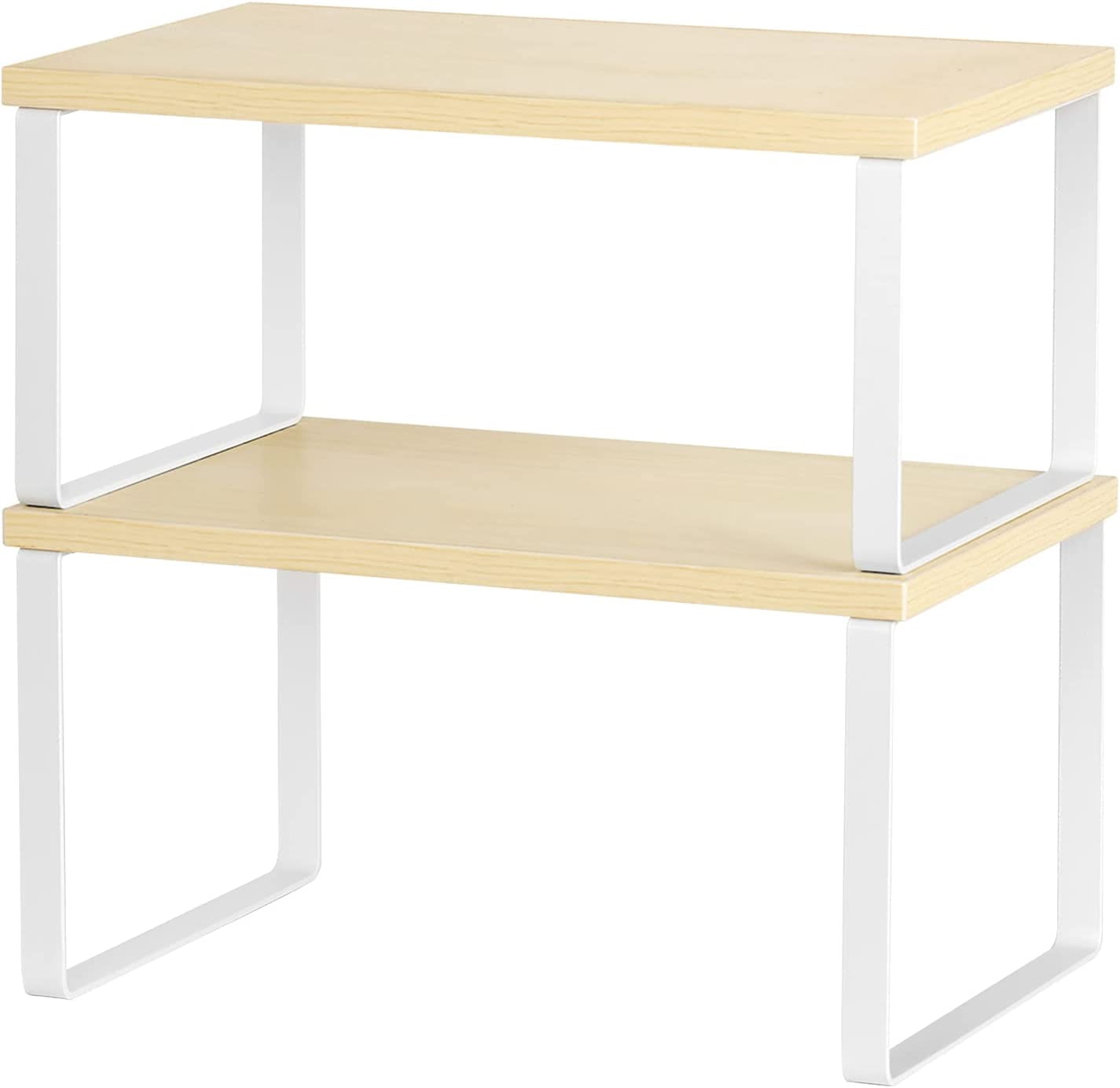 2 Piece Kitchen Shelf Stackable Countertop Shelves and
