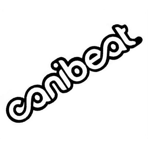 2 Piece Canibeat Stance Nation Import Tuner Vinyl Decal JDM Stickers BLACK