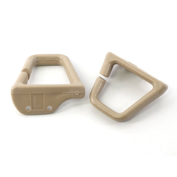 2 Piece Car Slotted Seat Belt Guide Clips Beige Fits for Camaro Firebird 1993-02