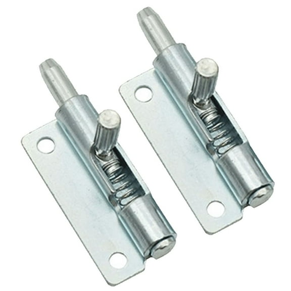 2 Piece Carbon Steel Spring Latch Removable Hinge with Retractable Bolt, 6mm Thick Telescopic Door Hinge(Left)