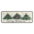 thumbnail image 1 of 2 Piece Christmas Plaid Kitchen Rug Sets Christmas Snowflake Gnomes Short Kitchen Floor Mat Absobent Rugs for Kitchen Floorfor Cook Home Decor (47x17+30x17 Inches), 1 of 1