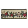thumbnail image 1 of 2 Piece Christmas Plaid Kitchen Rug Sets Red Green Buffalo Plaid Kitchen Mats for Floor Non Skid Kitchen Floor Matfor Bathroom Room (47x17+30x17 Inches), 1 of 1