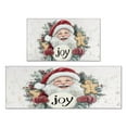 thumbnail image 1 of 2 Piece Christmas Plaid Kitchen Rug Sets Winter Snowflake Funny Christmas Kitchen Floor Mat Absobent Rugs for Kitchen Floorfor Bath Cooking (47x17+30x17 inches), 1 of 7