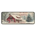 thumbnail image 1 of 2 Piece Christmas Plaid Kitchen Rug Sets Xmas Forest Rustic Farmhouse Kitchen Floor Mat Absobent Kitchen Rugs and Matsfor Cook Home Decor (47x17+30x17 Inches), 1 of 7