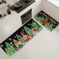 thumbnail image 1 of YYNS New 2-Piece Christmas Rug Set - Non-Slip Kitchen Mats with Santa and Tree Design, Christmas Kitchen Rugs And Mats For Floor Non-Slip Backing Mat, 1 of 5