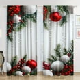 2Piece Christmas Tree CurtainRod Opening Design, Digital Printing