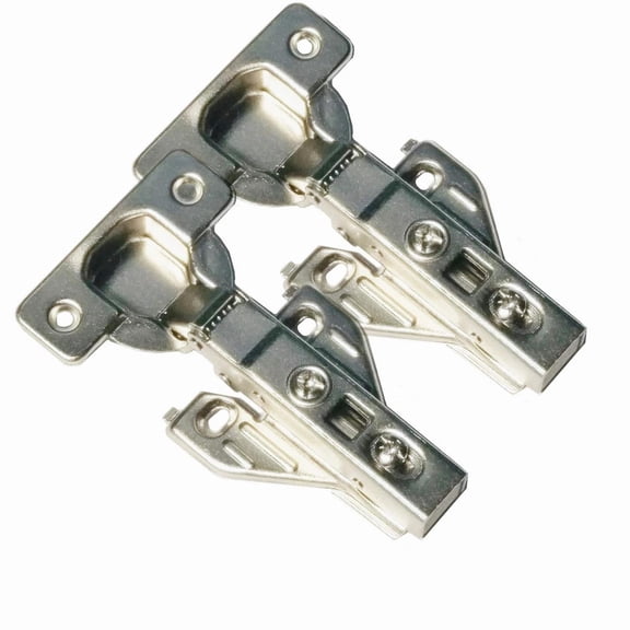 2 Piece Clip on Soft Close Hinges 105 Degree Self Close for Frameless Cabinet...