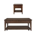 thumbnail image 1 of 2 Piece Coffee Table and End Table Set in Oak, 1 of 11