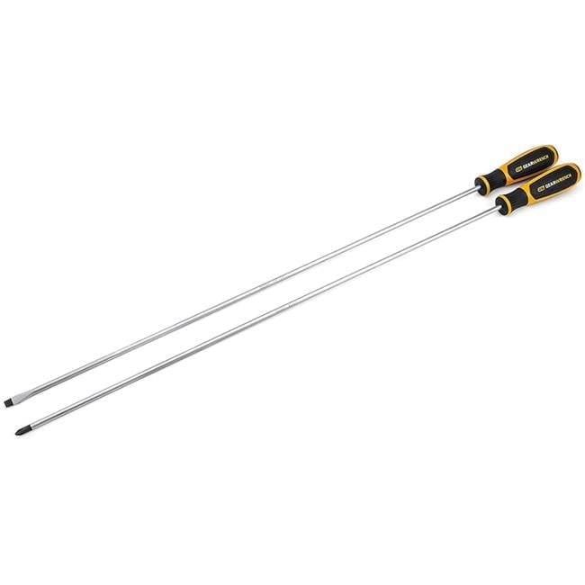 2 Piece Combination 24 in. Blade Dual Material Screwdriver Set