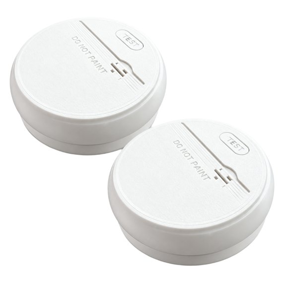 2-Piece Concealed Storage Box Set with Round Detector Styling, Plastic Organizers for Small Personal Items in Bedrooms, Studies, and Dorm Rooms