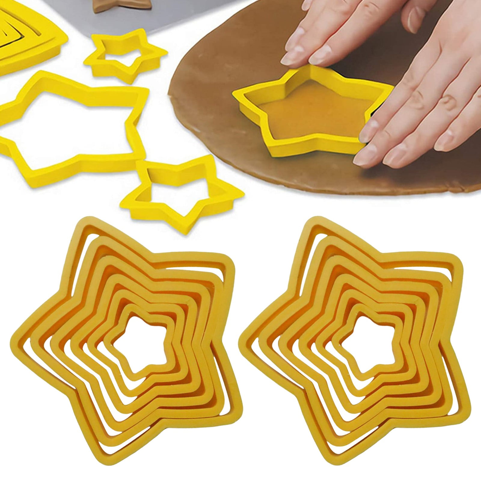 Tree Star Cutter 2-Piece Cookie Cutters Mini Set, Halloween Christmas Tree Star Cutters ...