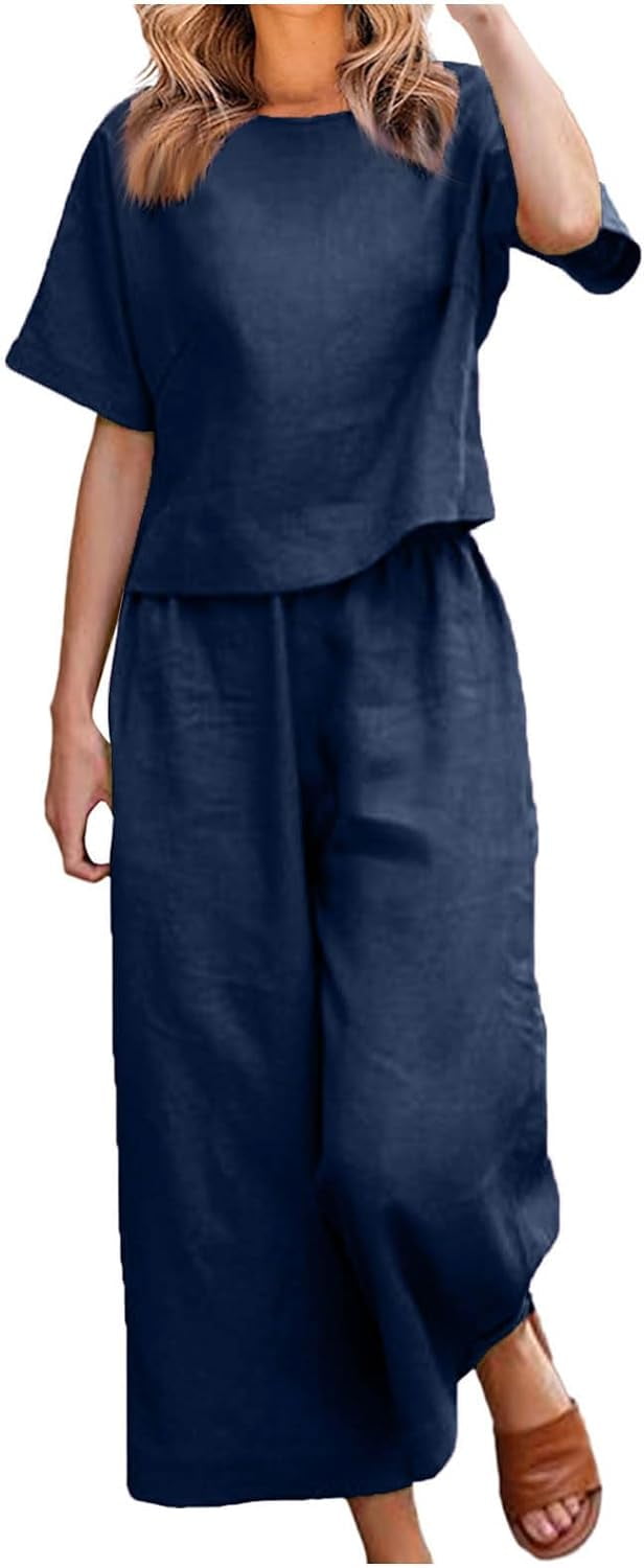 Buy ZANZEA Women Summer Casual Cotton Outfits Half Sleeve T-shirt