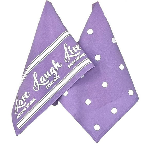 2- Piece Count, MDK Creative Gifts, Purple Flour Sack Kitchen Towels Set