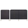 thumbnail image 1 of 2-Piece DUMBO 5-Drawer Tall Dresser & 10-Drawer Double Tall Dresser in Black, 1 of 4