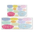 thumbnail image 1 of 2 Piece Dalia Flowers Rug Kitchen Rug Set, Decor Kitchen Rugs, Absorbent Non-Slip Washable Floor Mats, Home Indoor Runner Rugs 17"x47"+17"x30", 1 of 7