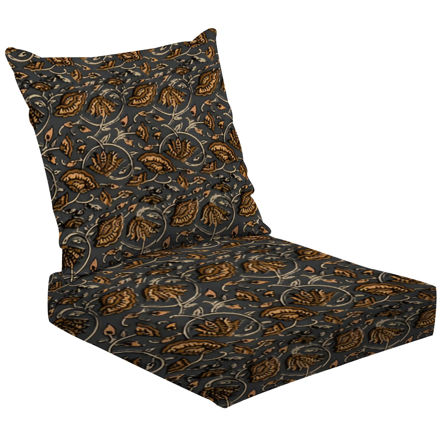2-Piece Deep Seating Cushion Set Pattern block print Pattern batik print Pattern Background ...