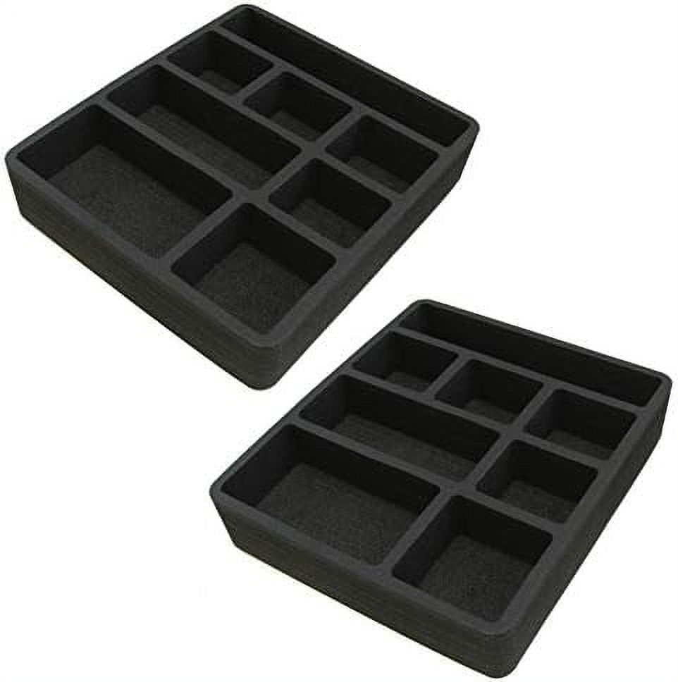 2 Piece Desk Drawer Organizers Tray NonSlip Waterproof Insert for
